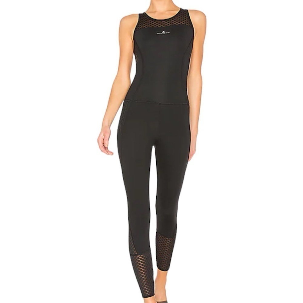 Adidas By Stella McCartney-Black Train Ultimate activewear Workout Onesie